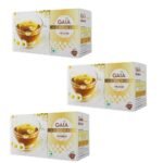 Gaia Chamomile Green Tea For Stress Relief & Good Sleep, Abundant in Antioxidant, Made with 100% Whole Leaf & Natural Chamomile Flowers, Light and Gentle Taste - (pack of 3) - Fast UK Delivery