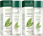 Biotique Morning Nectar Visibly Flawless Skin Moisturizer Cream For All Skin Types Pack Of 2, 190Ml Each (380 Ml) - Fast UK Delivery