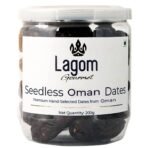 Lagom Gourmet Seedless Omani Dates 200g | All Natural | No Preservatives | No Added Sugar | Gluten Free | Vegan | Plant Based | Non GMO | Dates Dry Fruits | Khajur | Khajoor | Khejur - Fast UK Delivery
