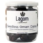 Lagom Gourmet Seedless Omani Dates 200g | All Natural | No Preservatives | No Added Sugar | Gluten Free | Vegan | Plant Based | Non GMO | Dates Dry Fruits | Khajur | Khajoor | Khejur - Fast UK Delivery