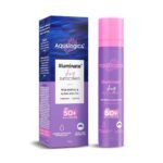 Aqualogica Illuminate+ Dewy Sunscreen For All Skin Types Spf 50+ Pa++++ With Wild Berries&Alpha Arbutin-50G|Protection Against Uva/B&Blue Light|Fragrance-Free|For Luminous Sun Protected Skin,Pack Of 1 - Fast UK Delivery