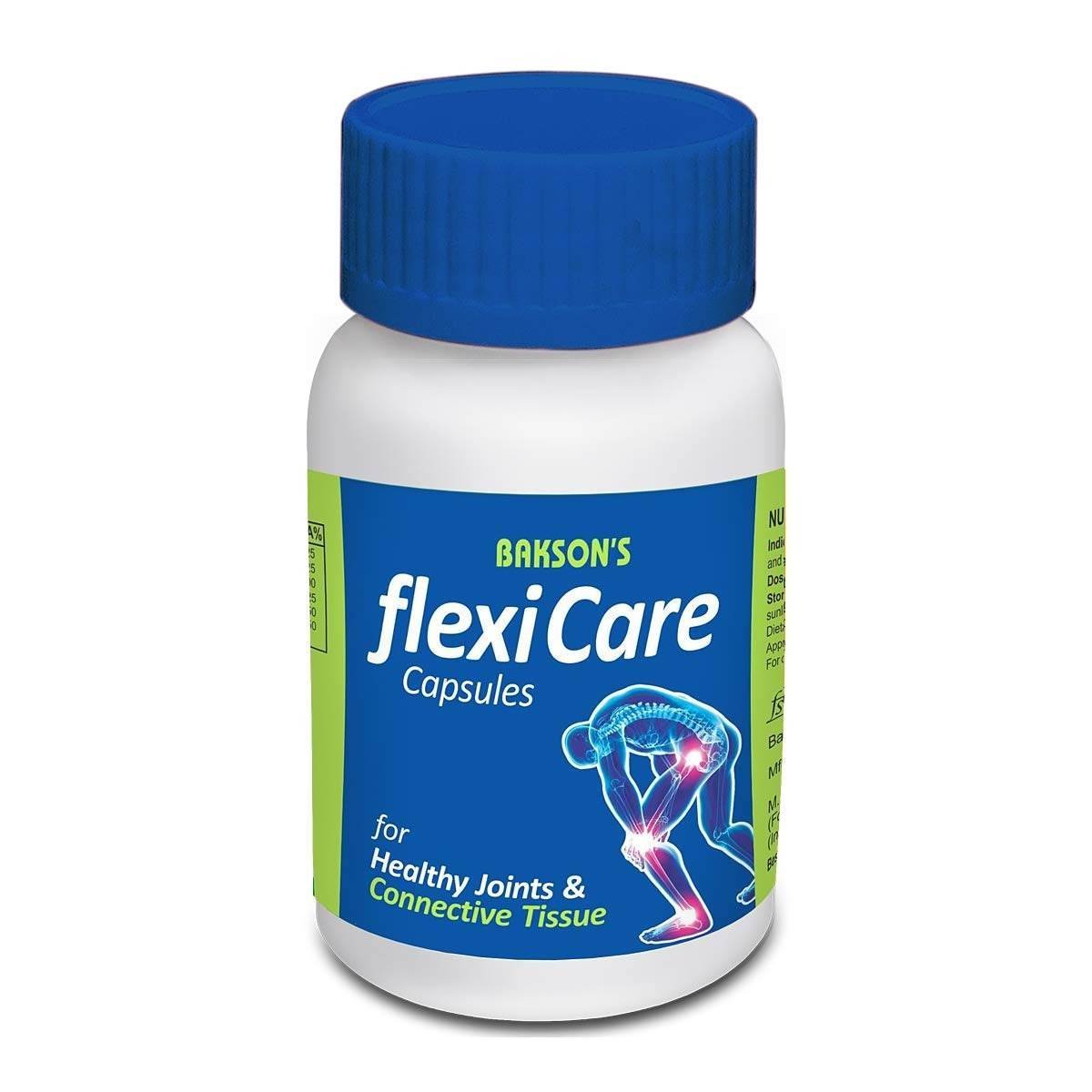 uk61ag0Z9shQL-1.jpg Bakson Flexicare Capsules For Strengthening Bones, Joints & Connective Tissues | Reduces Inflammation, Joint Stiffness, Improves Joint Mobility & Relieves Pain For Men & Women (30 Capsules) - Image 1