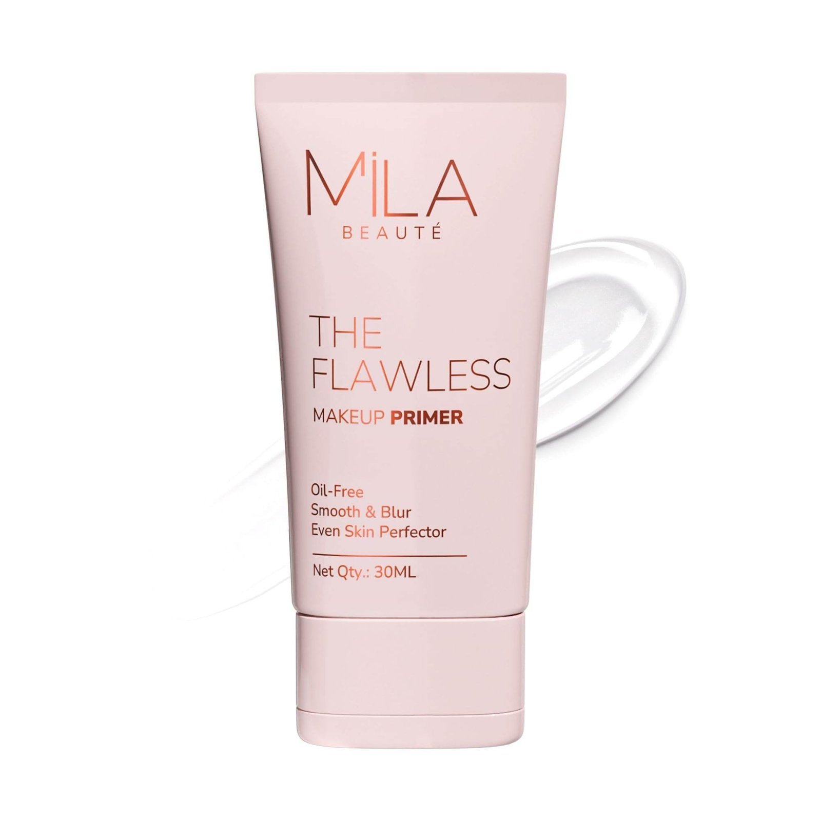 uk61akaE2CvrL-1-1.jpg Mila Beaute Flawless Makeup Primer for Face | Oil Free Formula Enriched With Vitamin A & E | Satin Smooth Matte Finish Instantly Blurs Pores | Suitable for All Skin Types 30ml - Fast UK Delivery - Image 1
