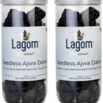 Lagom Gourmet Seedless Ajwa Dates 800G,Saudi Arabia Dates,All Natural,No Preservatives,No Added Sugar,Gluten Free,Vegan,Plant Based,Non Gmo,Dates Dry Fruits,Khajur,Khajoor,Khejur - Fast UK Delivery