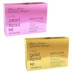 Aroma Magic 7 Step Single Use Facial Kit Combo| Pearl Facial Kit (Oily & Acne Prone Skin )+ Gold Facial Kit (All Skin) | Pack Of 2 - Fast UK Delivery