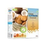 GAIA Coconut Cookies (Pack of 3) | Low Cholestrol | High on fiber 200 gm - Fast UK Delivery