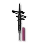 Hilary Rhoda Brow Artist Eyebrow Pencil | Dual-Ended & Natural Finish | Smudge-Proof & Long-Lasting Eyebrow Pencil | 0.3g (Black-Shade 01) - Fast UK Delivery