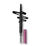 Hilary Rhoda Brow Artist Eyebrow Pencil | Dual-Ended & Natural Finish | Smudge-Proof & Long-Lasting Eyebrow Pencil | 0.3g (Black-Shade 01) - Fast UK Delivery
