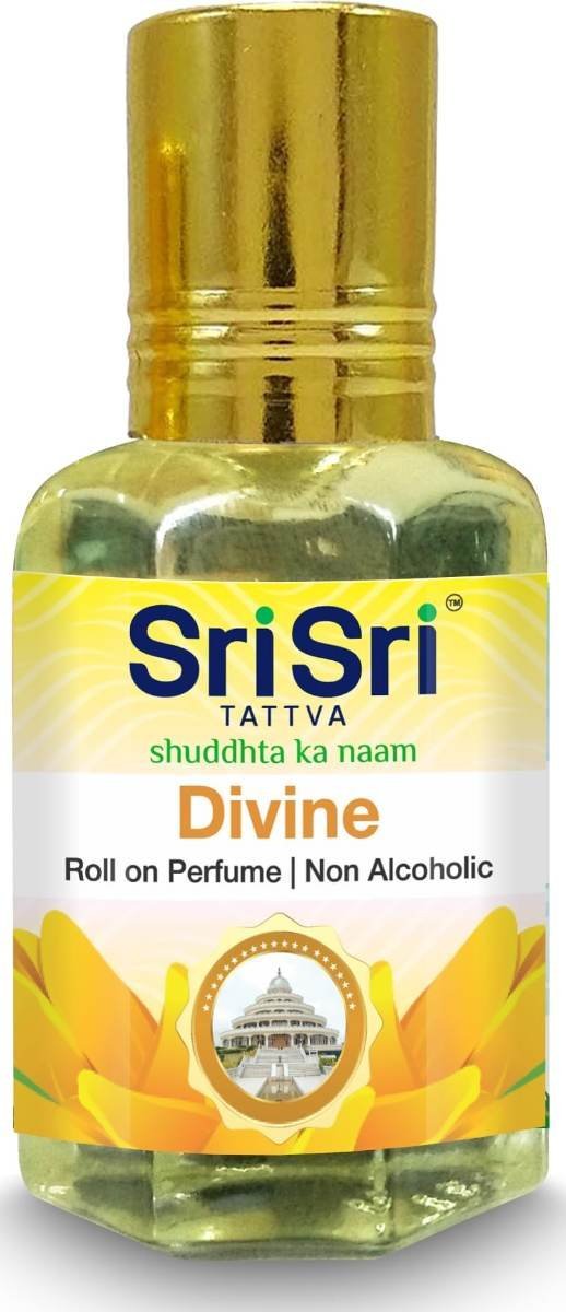uk61bidlBTnmL.jpg Sri Sri Tattva shuddhta ka naam Aroma Divine - Roll On Perfume, 40ml (10 ml x Pack of 4) - Fast UK Delivery - Image 1