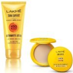 LAKME Sun Expert SPF 50 PA+++ Ultra Matte Lotion for All Skin types, 50 ml And Sun Expert Ultra Matte SPF 40 PA+++ Compact, 7g - Fast UK Delivery