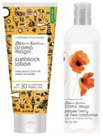 Aroma Magic Sunscreen Sun Block Lotion, SPF 30, 50ml and Aroma Magic Juniper Berry Oil Free Moisturiser 200 ml - Fast UK Delivery