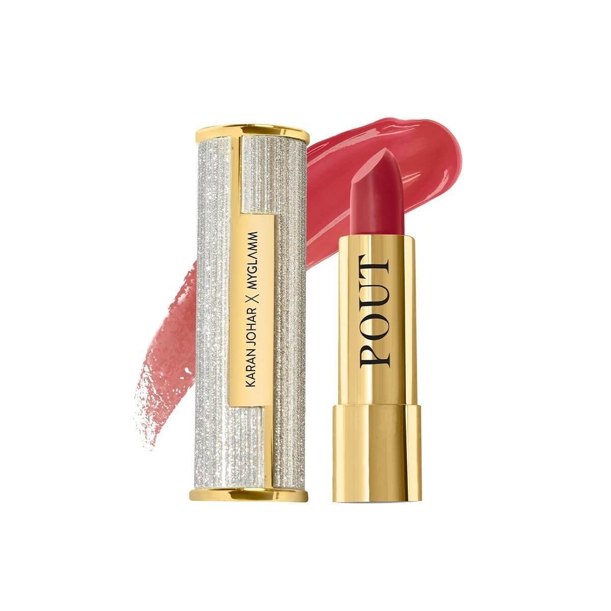 uk61cIW73gfML-1-1.jpg MyGlamm POUT by Karan Johar Tinted Plumping Lipstick | Glossy Lipstick for Women With Petal Glow Finish | Buildable Colour & Shine | Moisturising Formula | Pout It Out (Mauve Pink Shade) | 3.5g - Fast UK Delivery - Image 1