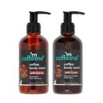 mCaffeine Coffee Body Wash Combo Value Pack with Berries & Cocoa Shower Gels | Refreshing Aroma with Detan & Deep Cleansing Benefits | Shower Gel | For Men & Women and All Skin Types | 400ml - Fast UK Delivery