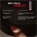 Colorbar Velvet Matte Lipstick, High Tea 1, 4.2g | Creamy matte finish | High Pigmented Formula | Lasts upto 5 Hours | Smudgeproof - Fast UK Delivery - Image 6