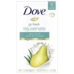 Dove go fresh Beauty Bar for Softer Skin Pear and Aloe Vera More Moisturizing Than Bar Soap 3.75 oz Pack Of 6(USA) - Fast UK Delivery