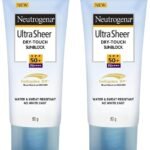 Neutrogena Ultrasheer Sunscreen For All Skin Types Spf 50+, 80G (Pack Of 2) - Fast UK Delivery
