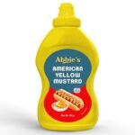 Abbie's American Yellow Mustard, 255 g Squeeze Table Top Bottle - Fast UK Delivery