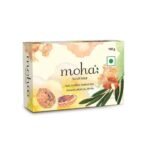 moha: Scrub Soap For Soft, Hydrate & Nourished Skin, Face With Walnut, Almond Oil & Honey Unisex Bathing Bar - 100gm (Pack of 3) - Fast UK Delivery