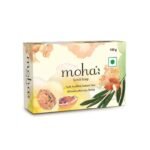 moha: Scrub Soap For Soft, Hydrate & Nourished Skin, Face With Walnut, Almond Oil & Honey Unisex Bathing Bar - 100gm (Pack of 3) - Fast UK Delivery