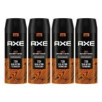 Axe Recharge Long Lasting Deodorant Bodyspray For Men 150 ml, Pack of 4 - Fast UK Delivery