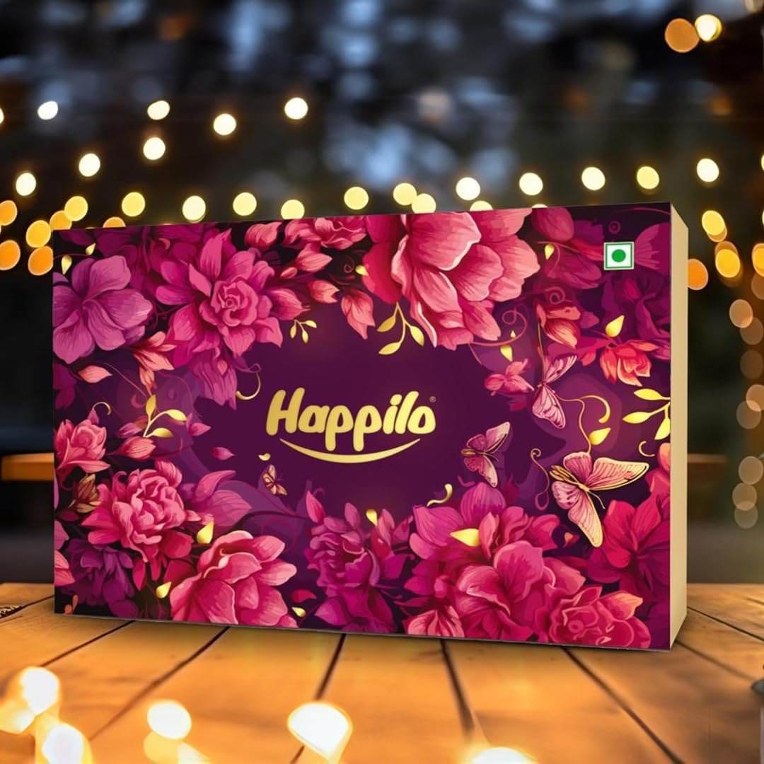 uk61eUwa31EKL-1-1.jpg Happilo Dry Fruit Celebrations Gift Box Zefa 400g, Ideal for Festive Gifting, Pistachios, Green Raisins, Salted Almonds, Salted Cashews - Fast UK Delivery - Image 1