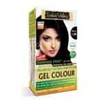 INDUS VALLEY Damage Free Natural Gel Hair Colour for Women | Ammonia & PPD Free Organic Hair Colour with 100% Grey Coverage, Long Lasting Conditioning Hair Color | Black 1.00-220 ml - Fast UK Delivery