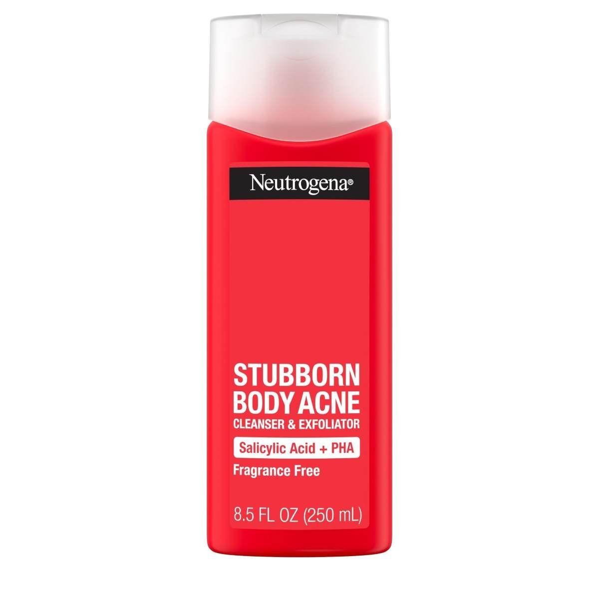 uk61ekycpiRiL-1-1.jpg Neutrogena Stubborn Body Acne Cleanser & Exfoliator with Salicylic Acid & PHA for Acne-Prone Skin, Acne Treatment Gently Exfoliates & Helps Prevent Breakouts, Fragrance-Free, 8.5 fl. oz - Fast UK Delivery - Image 1