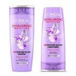 L'Oreal Paris Hyaluron Moisture 72H Moisture Filling Shampoo (180ml) + Hyaluron Moisture 72H Moisture Sealing Conditioner (180ml) (2 ITEM IN SET) - Fast UK Delivery