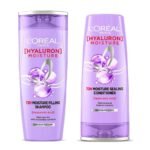 L'Oreal Paris Hyaluron Moisture 72H Moisture Filling Shampoo (180ml) + Hyaluron Moisture 72H Moisture Sealing Conditioner (180ml) (2 ITEM IN SET) - Fast UK Delivery