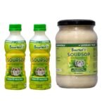 BourNeel's Soursop Pack of 2 (1 Soursop Fruit 500 gm + 2 Soursop Fruit Juice 250ml) | Graviola Laxman Phal Fruit Pulpy Juice Drink | High Vitamin C | - Fast UK Delivery