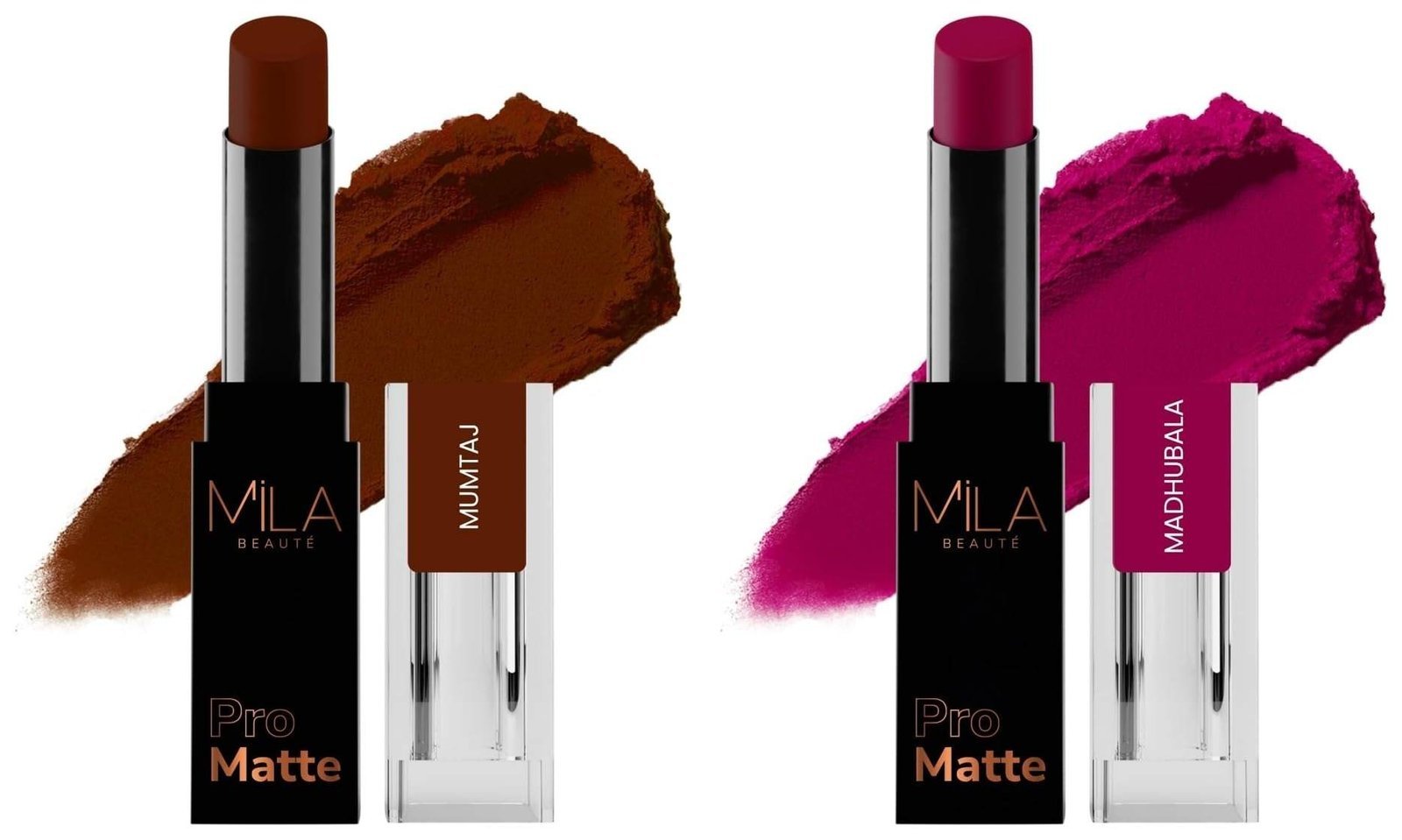 uk61fDvfKg9xL-1-1.jpg MILA Beaute Pro Matte Lipstick | Creamy Matte Lipstick | Shade - Madhubala, 4.2g Pro Matte Lipstick | Creamy Matte Lipstick | Shade - Mumtaj, 4.2g - Fast UK Delivery - Image 1