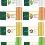BIOTIQUE Pack of 8 Bio Soap Combo 2 Bio Morning Nectar+ 2 Bio Orange Peel+ 2 Bio Almond Oil+ 2 Bio Basil & Parsley Body Soap 150gm (Foe All Skin Types) (8 x 18.75 g) - Fast UK Delivery