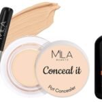 MILA Beaute Makeup Fixer |Makeup Setting Spray | Dermatalogically Tested 75ml Conceal It Pot Concealer For Face Makeup | Shade - (Creamy Beige, 4g) - Fast UK Delivery