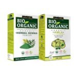 INDUS VALLEY Amla Powder | Phyllanthus emblica With Organic Herbal Henna Powder - 100% Organic, Pure And Natural For Hair Care And Skin Care (100g*2=200g) - Fast UK Delivery
