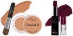 MILA Beaute Pro Matte Lipstick | Shade - Noorjahan, 4.2g Conceal It Pot Concealer For Face Makeup | Shade - (Rose Beige, 4g) - Fast UK Delivery