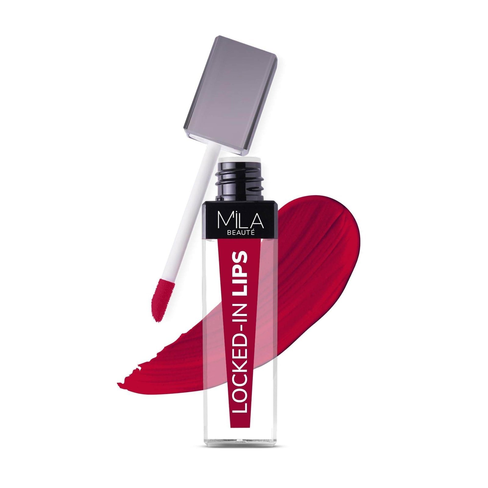 uk61fspgdvW0L-1-1.jpg Mila Beaute Locked In Lips Transfer Proof Liquid Lipstick | 12 Hrs Non Transfer | Highly Pigmented and Hydrating | Transfer Proof Formula with Hyaluronic Acid | Smooth Glide Application - (Chilled Wine, 4.5 ml) - Fast UK Delivery - Image 1