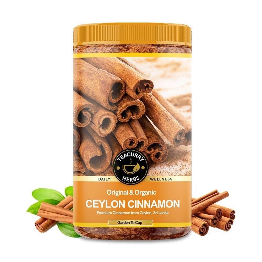 uk61fyFtzMYiL.jpg Teacurry Organic Ceylon Cinnamon Powder (150 grams) - Authentic Sri Lankan Dalchini Sticks Grounded Powder | Ideal for Baking, Cooking & Smoothies - Fast UK Delivery - Image 1