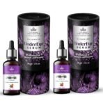 ISVARA AYURVEDA Handmade Under Eye Serum for Dark Circle Acne Prone & Sensitive Skin, Almonds and Rosehip Essential Oil - 30ML (Pack of 2)