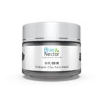 Blue Nectar Volcanic Face Clay Mask for Pores Tightening | Best Face Mask for Acne Prone Skin | Deep exfoliation with Volcanic Ash | Suitable for Oily & Combination Skin (13 herbs, 50g) - Fast UK Delivery