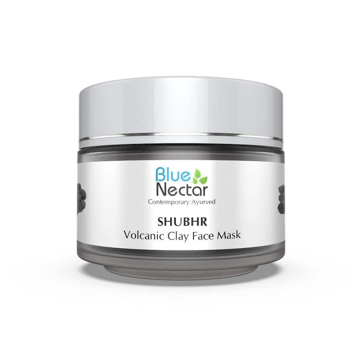 uk61g9uzyiDjL-1.jpg Blue Nectar Volcanic Face Clay Mask for Pores Tightening | Best Face Mask for Acne Prone Skin | Deep exfoliation with Volcanic Ash | Suitable for Oily & Combination Skin (13 herbs, 50g) - Fast UK Delivery - Image 1