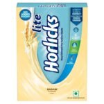 Horlicks Lite Badam Flavour Health & Nutrition Drink For Adults 450g/500g Refill Pack, High Protein & Nutrients For Immunity - No Added Sugar - Fast UK Delivery
