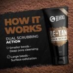 BEARDO De-Tan Face scrub for Men, 100g | Blackhead & Tan Removal | Dual Bead Exfoliation | Coffee Detox | Oil Control - Fast UK Delivery - Image 5