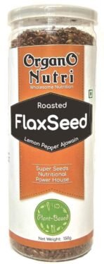 OrganoNutri Roasted Flaxseed (Spiced) | 5 Cans | for Good Health - Fast UK Delivery