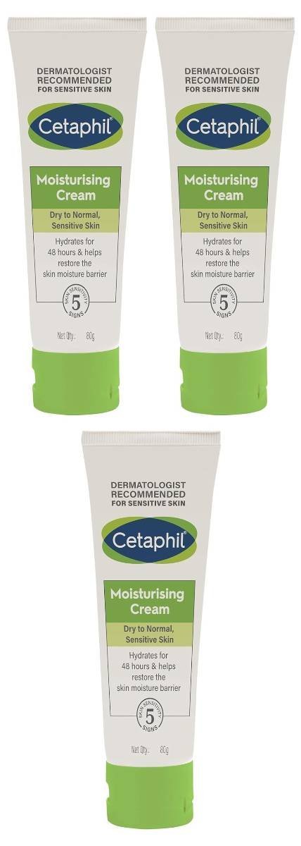 uk61gtCPtQNQL-1-1.jpg Cetaphil Moisturising Cream for Face & Body, Dry to Normal skin, 80 gm (Pack of 3) - Fast UK Delivery - Image 1