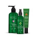 Aroma Magic Hygiene Combo | Hand Wash - 250 ml + Hand Sanitiser- 100 ml + Anti Bact Soothing Cream - 25 gm | Pack of 3 - Fast UK Delivery