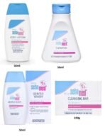 Sebamed Travel Pack (Lotion, Shampoo, Wash, Soap) - Fast UK Delivery