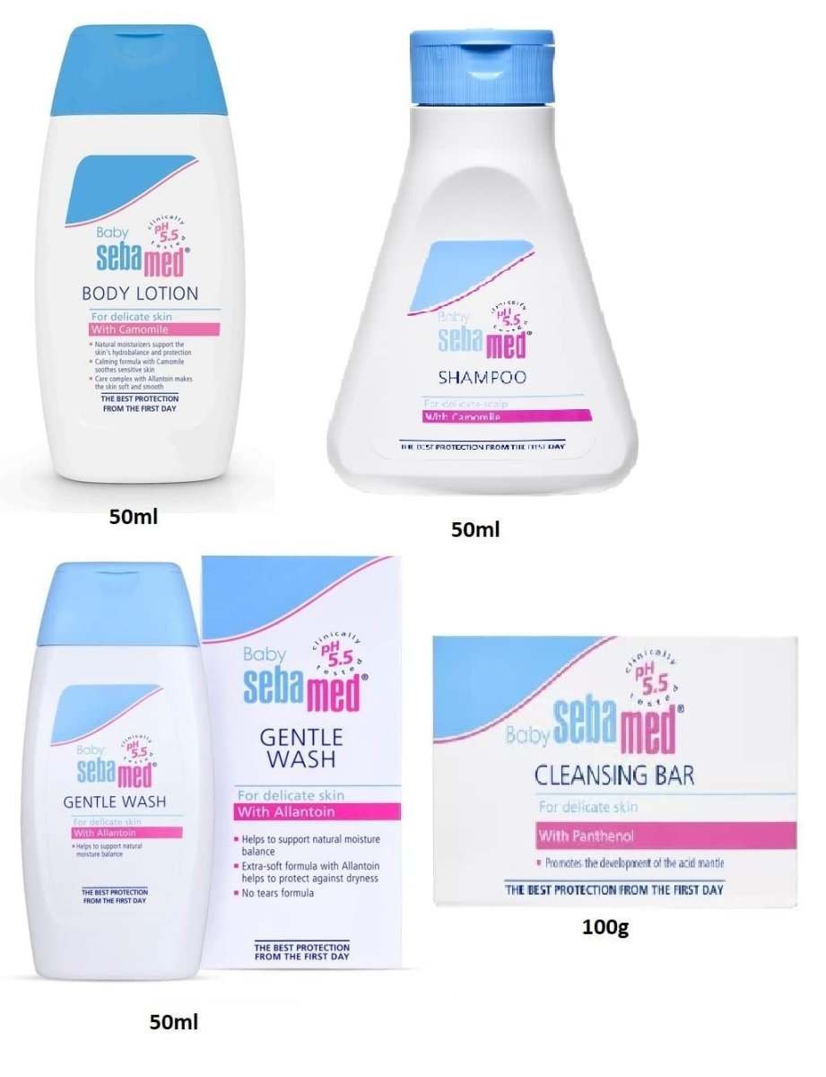 uk61hOKkFLHBL-1-1.jpg Sebamed Travel Pack (Lotion, Shampoo, Wash, Soap) - Fast UK Delivery - Image 1