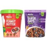 ALPINO High Protein Dark Chocolate Peanut Butter Smooth 1kg & ALPINO High Protein Super Rolled Oats Chocolate 1kg - Fast UK Delivery