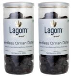 Lagom Gourmet Seedless Omani Dates 1 kg | All Natural | No Preservatives | No Added Sugar | Gluten Free | Vegan | Plant Based | Non GMO | Dates Dry Fruits | Khajur | Khajoor | Khejur - Fast UK Delivery
