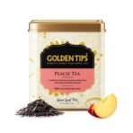Golden Tips Peach Flavor Black Tea Loose-Leaf Healthy And Natural Tea (100 Gram, 50 Cups) - Fast UK Delivery